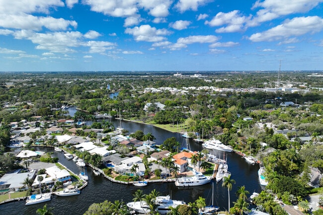 Waterways run through the Sailboat Bend neighborhood.