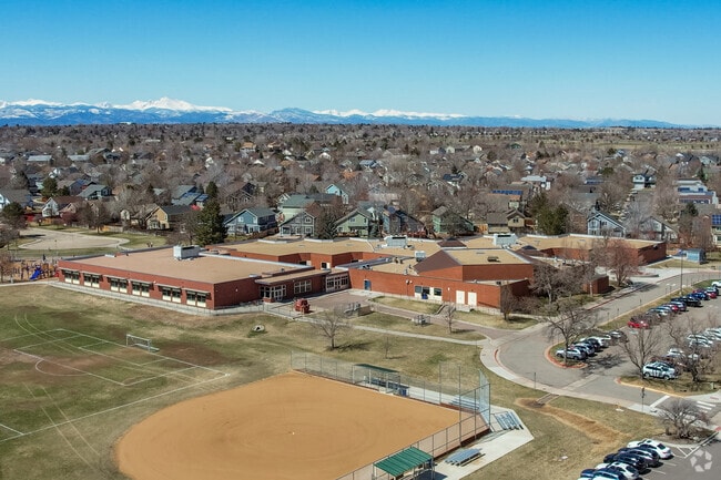 An overview of the campus at Mountain View Elementary School in Broomfield, Colorado.