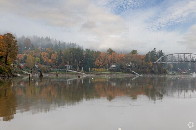 Fog clears to unveil the beauty of the Willamette near Foothills.