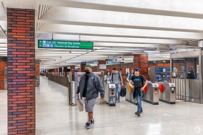 Old Oakland’s advantage is that it’s close to a BART station at 12th Street.