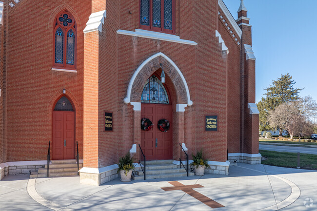 Immanuel Lutheran School is home to one of many historic buildings in the area.