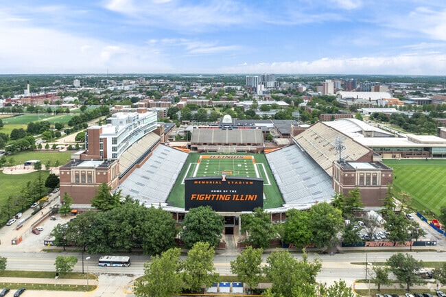 Hill Street East residents can attend nearby University of Illinois football games.