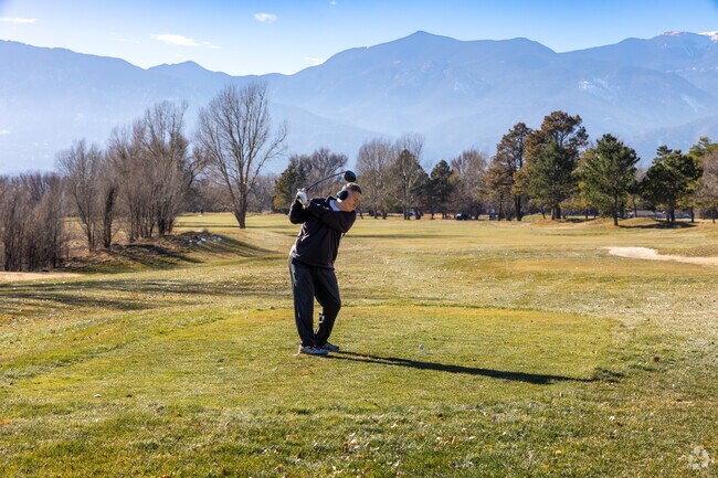 Enjoy a round of golf at Valley Hi Golf Course next to Spring Creek.
