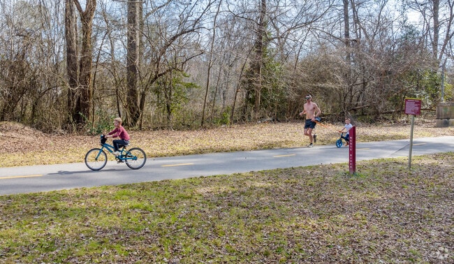 The Neuse River Greenway is perfect for joggers and families in Northeast Raleigh, NC.