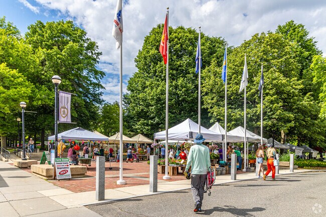 Saltonstall Park in Watertown Square hosts the Watertown Farmers Market each year.