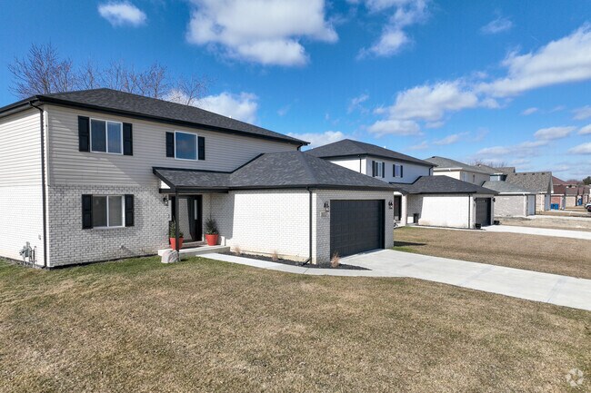 Rows of new modern homes can be found in Monee.