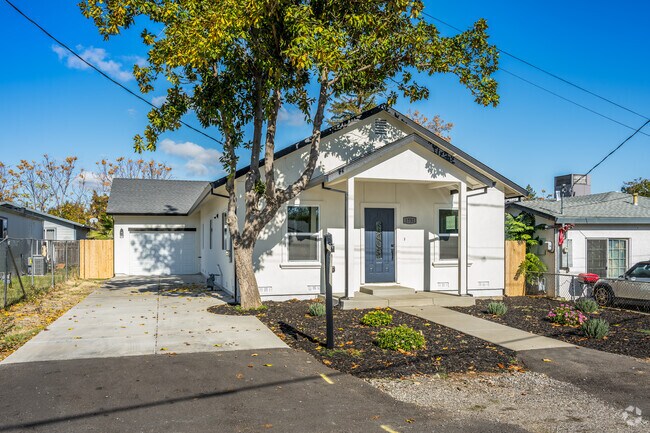 In the downtown area of Olivehurst, some homes have been modernized.