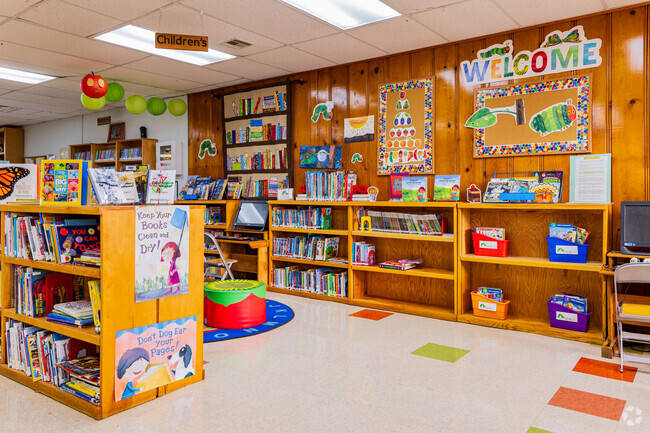 Children area in the Meeker Public Library is very cute in Meeker NH.