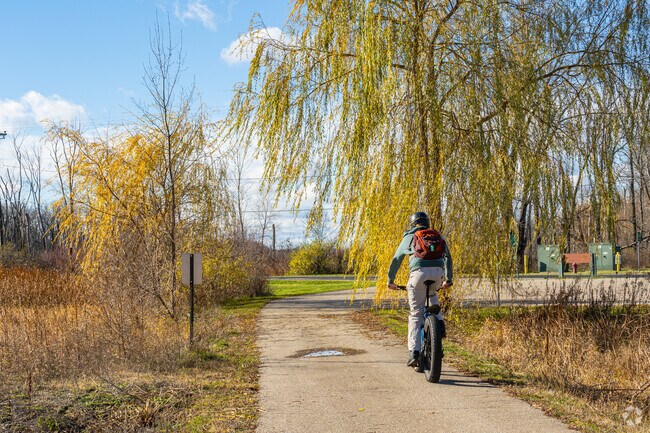 Quarry Hill Recreation Area features popular mountain biking trails in Fitchburg.