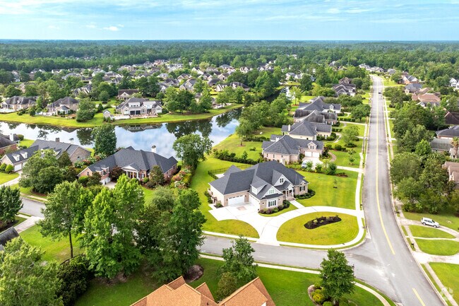 Southbridge offers homes with private backyards that have views of ponds.