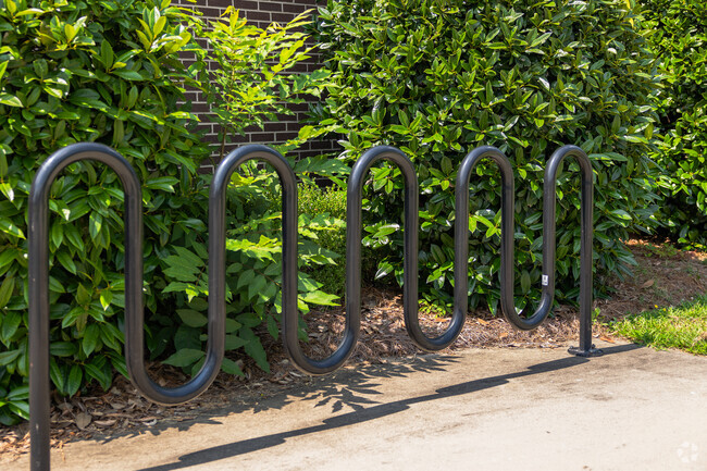 Carver-Lyon Elementary School in Columbia has bike racks for students.