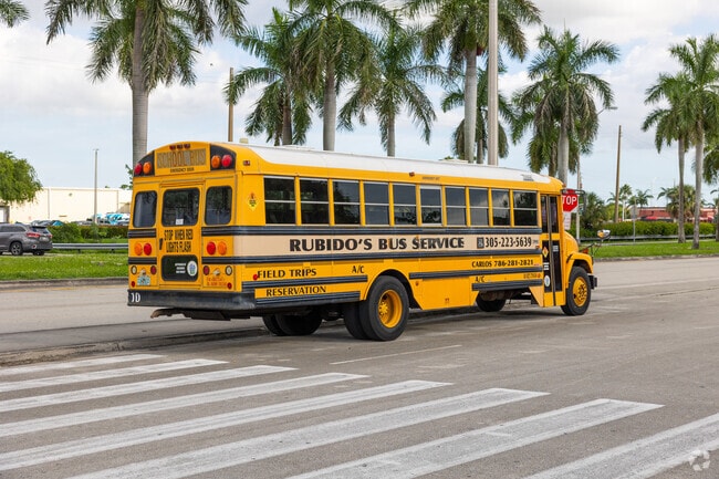 Ruben Dario Middle School provides public transportation to students in Miami, FL.