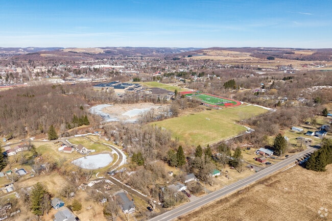 Cortland Junior Senior High school is on the outskirts of the city.