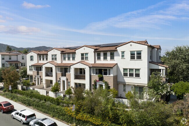 Modern Spanish-style townhomes are spread throughout Thousand Oaks.