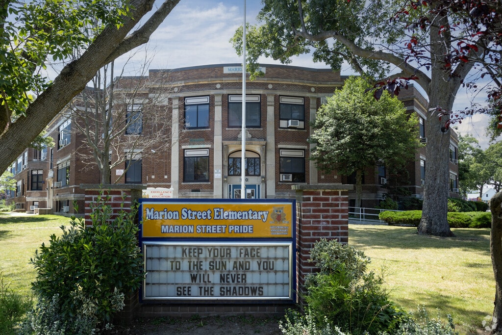 The Marion Street School in Lynbrook, NY serves approximately 435 students.