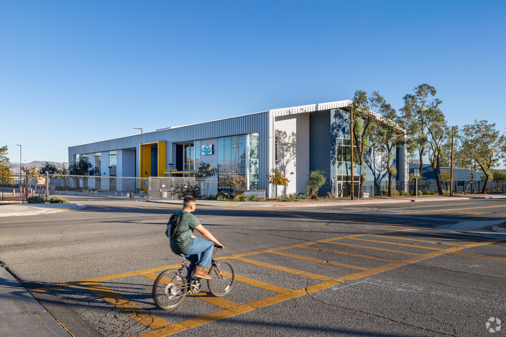 Blue skies are seen over Innovative Horizons Charter School in Perris.