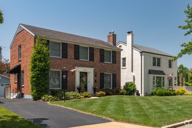 Two-story brick homes, like these, keep their yards well-maintained in Brentwood.