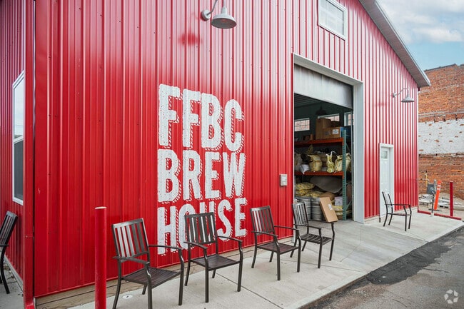FFBC Brew House is one of the brew houses located in downtown Rensselaer, IL near Jordan.