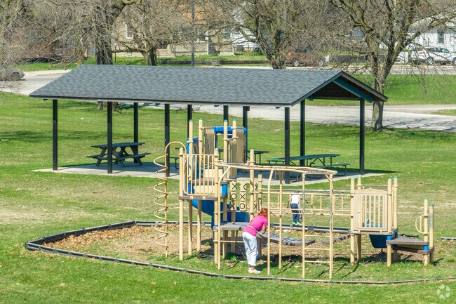 Brunswick Park has a playground and sports fields.