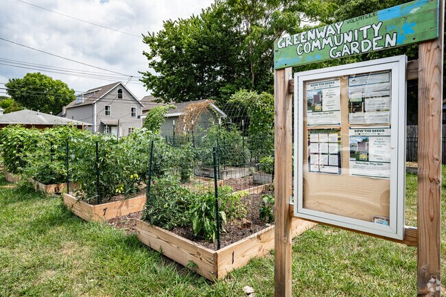 The Greenway Community Garden in Mount Vernon provides space for residents to grow fresh produce locally.