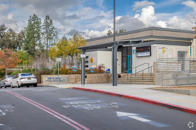 Sugar Hill Elementary School in Moreno Valley has a dedicated student drop-off zone.