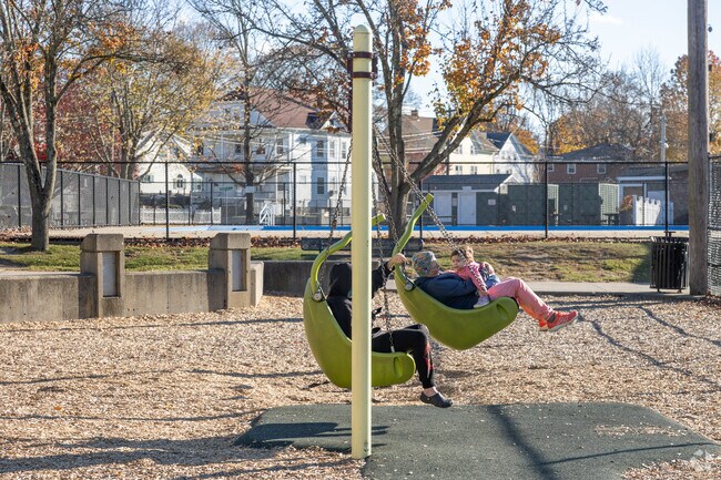 Theres always time for the swings at Hopewell Park in Prospect Hill.
