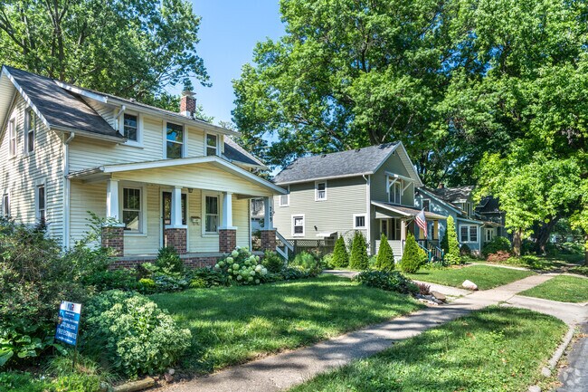 It is common to see many different home types on the same street in Historic East Urbana.