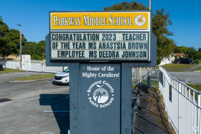 Parkway Middle School in Broward Estates, Ft Lauderdale is a C rated school with 1250 students.