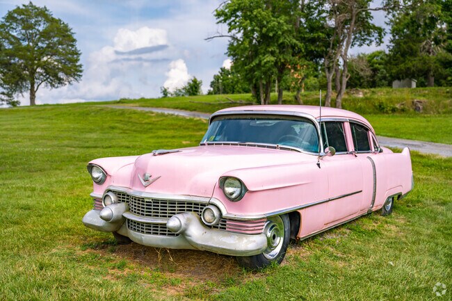 Natural Bridge features the iconic pink Cadillac on display year-round.