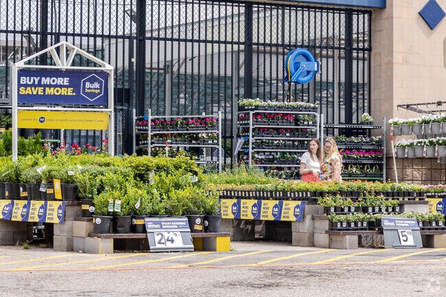 Duck creek locals spend time getting garden essentials at the nearby Lowe's.