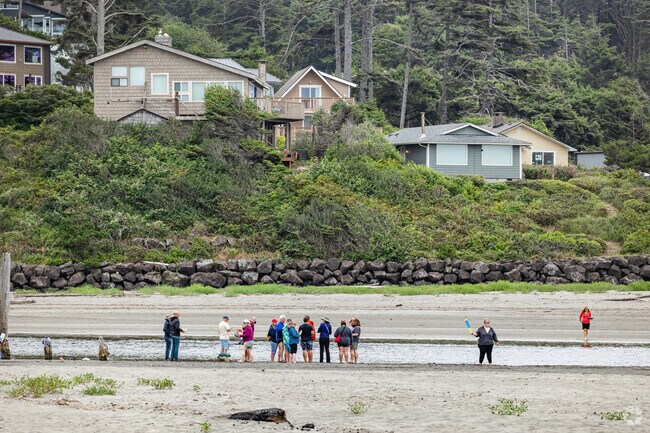 Clam digging and kite flying are favorite activities among visitors at Pacific Beach State Park.