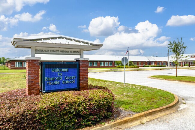 Emerald Coast Middle School serves students in 6-8 grades.