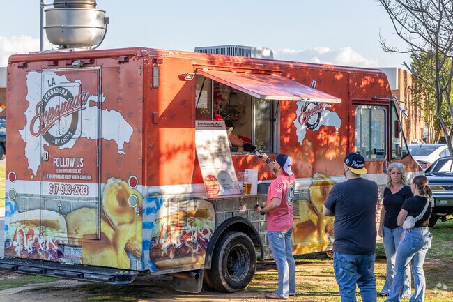 Find food trucks on a daily basis near GCAA park across from the firehouse in Cleveland.