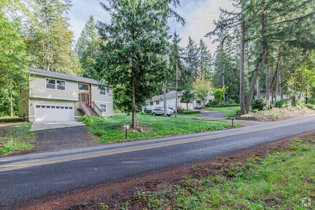 The Summit is heavily wooded and most homes have large lot sizes.