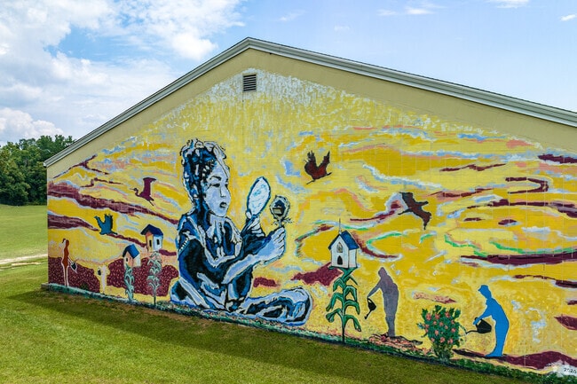 Beautiful murals are on display at Taylor Park in the Baltimore Neighborhood.