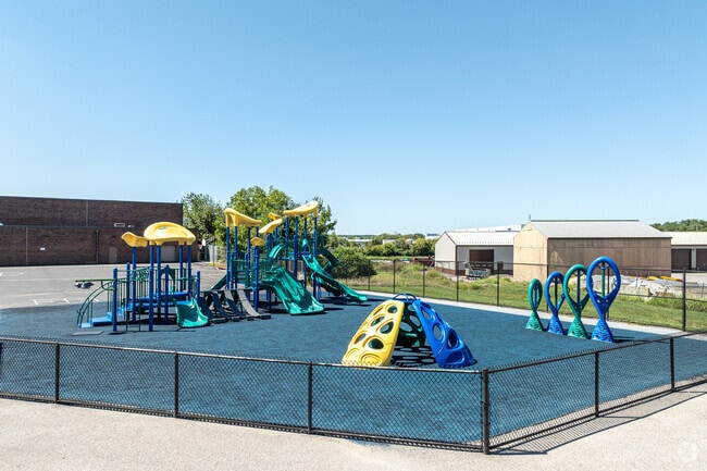 The playground at Lincolnway Elementary is a popular destination for young students.