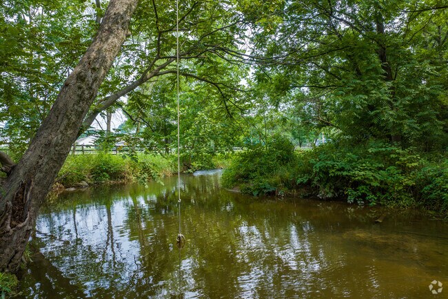 Valley Creek runs through Atglen, providing a place for relaxation or play.