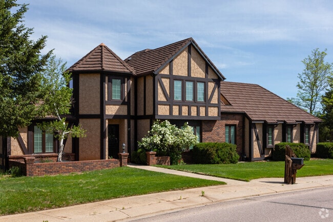 Tudor style houses can be found in Oak Hills.
