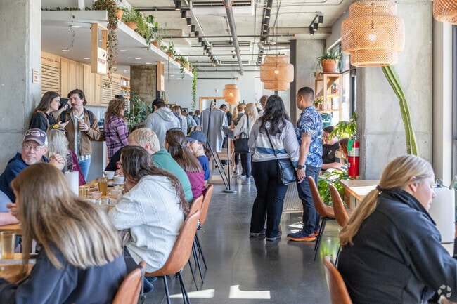 Stitch remains a popular coffee spot in the lively Arts District.