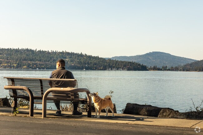 Lake Coeur d'Alene is the central attraction here offering opportunities for boating.
