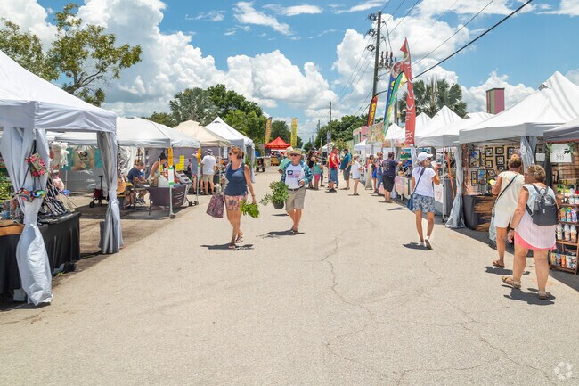 The Lake Placid Caladium Festival  is a huge event with booths running down 5 different streets.