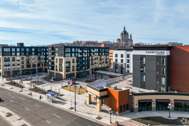Downtown St. Paul currently is building for new apartment complexes throughout the City.