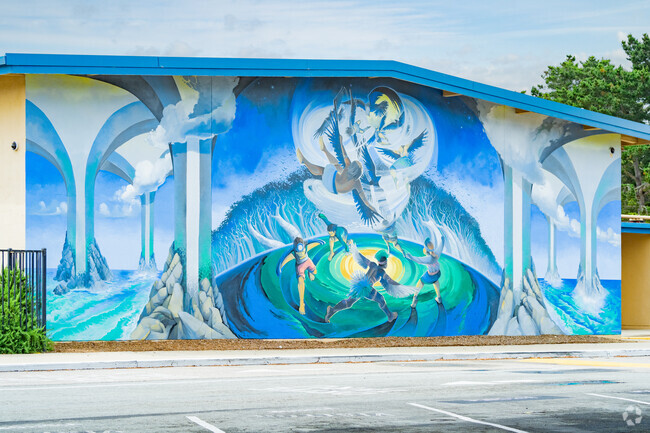 Seaside Middle School mural in Seaside, California