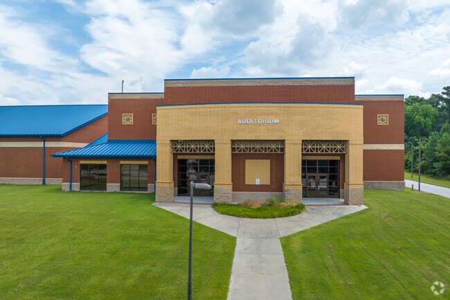 W.J. Keenan High School in Columbia has brick classroom buildings.