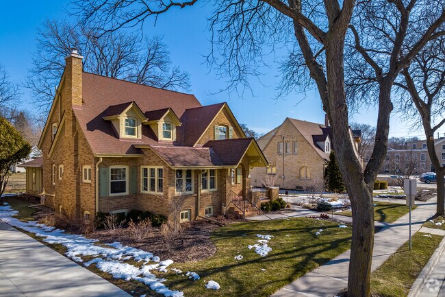 A serene row of homes on display in Cedarburg.