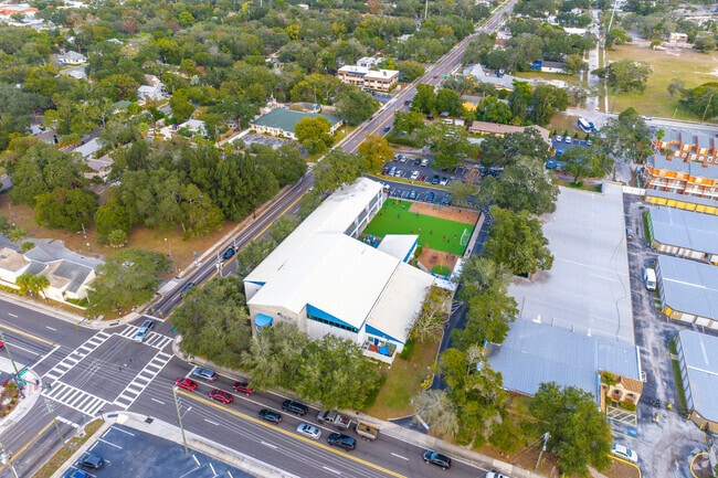 Clearwater Academy International is on the corner.