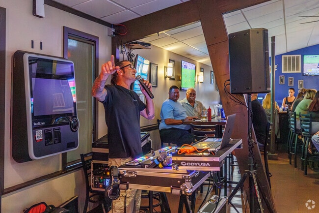 Head to Touchdown bar and grill in Highland Acres for some raucous karaoke.