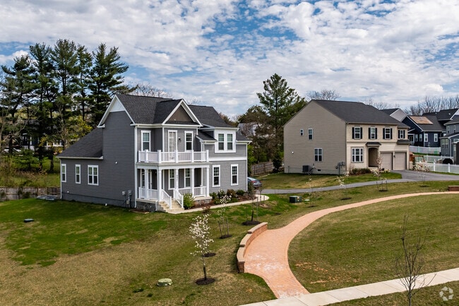 Stunning row of newly constructed homes located on Day Ridge Place in Damascus.