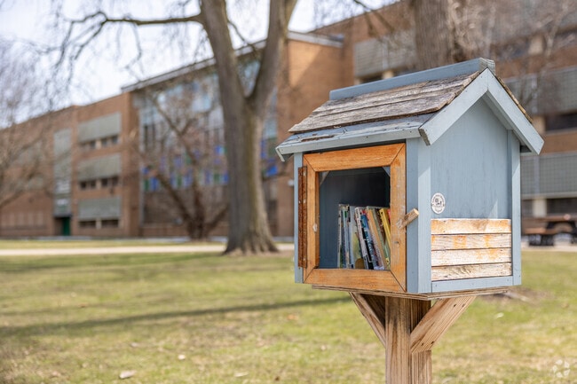 Little free library's are scattered throughout the Joy Community.