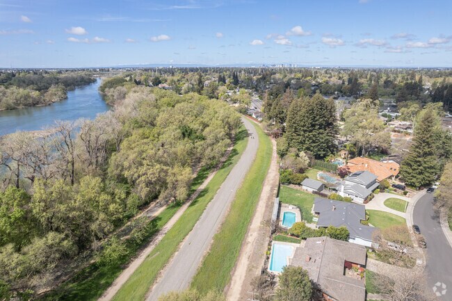 Sierra Oaks Residents can swim and fish in the American River.